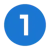 The number 1 inside a blue circle.