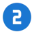 The number 2 inside a blue circle.
