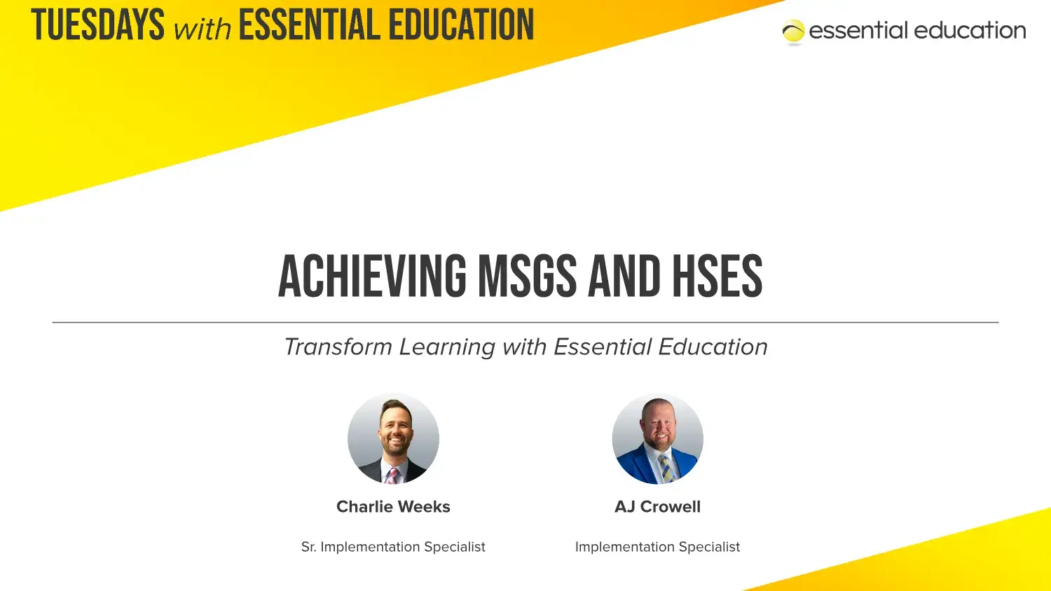 Achieving MSGs and HSEs_[TWEED]_Feature Image